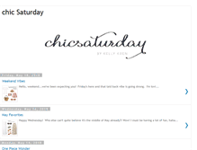 Tablet Screenshot of chicsaturday.com